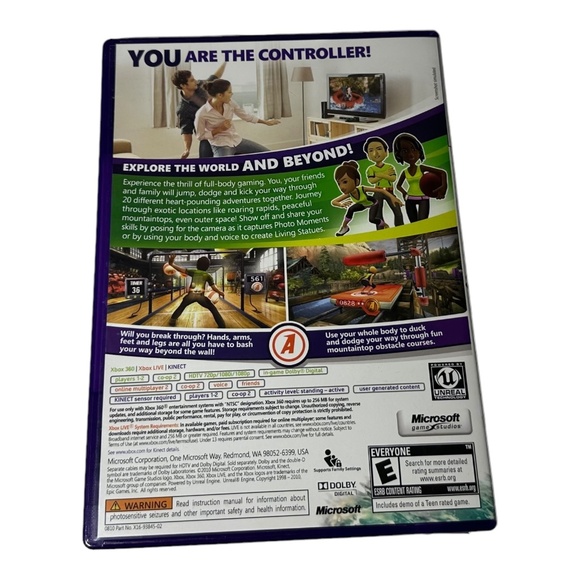 Xbox 360 Kinect Adventures! (Microsoft Xbox 360 2010) READ - Picture 3 of 3